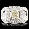 Image 1 : 18K Gold 3.43ct Fancy Color Diamond Ring