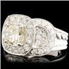 Image 2 : 18K Gold 3.43ct Fancy Color Diamond Ring