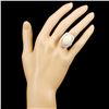 Image 4 : 14K Gold 8.45ct Opal & 1.37ctw Diamond Ring