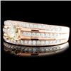 Image 2 : 14K Gold 1.02ctw Diamond Ring