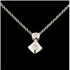 Image 1 : 14K Gold 0.05ctw Diamond Pendant