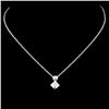 Image 2 : 14K Gold 0.05ctw Diamond Pendant