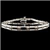 Image 1 : 14K Gold 0.57ctw Diamond Bracelet