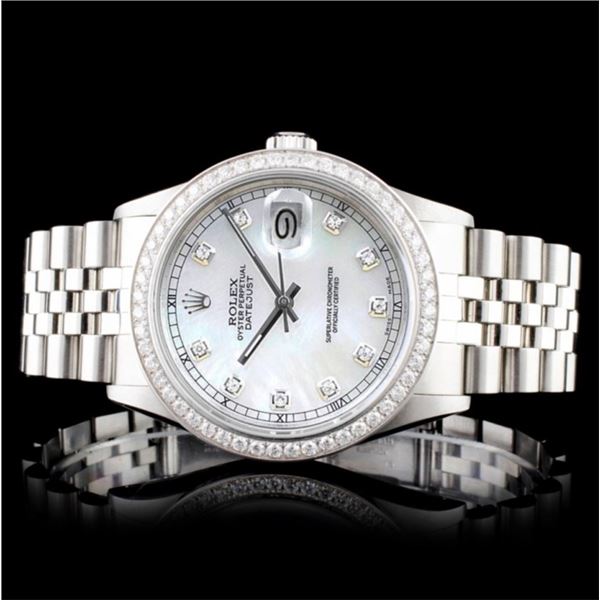 Rolex DateJust Diamond 36MM Wristwatch