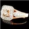 Image 2 : 14K Gold 0.94ctw Diamond Ring