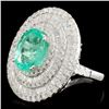Image 2 : 18K Gold 4.58ct Emerald & 3.22ctw Diamond Ring
