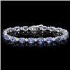 `14k Gold 14.00ct Tanzanite & 1.00ct Diamond Brace