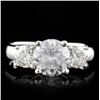 Image 1 : 14K White Gold 2.14ctw Diamond Ring