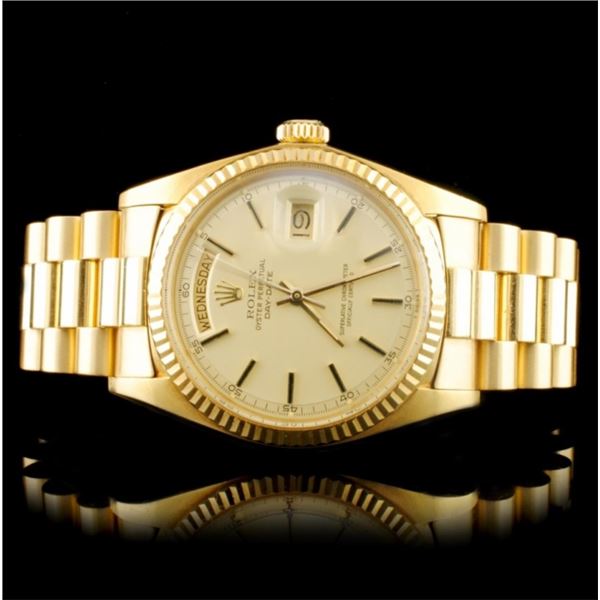 Rolex Day-Date 18K YG 36MM Wristwatch