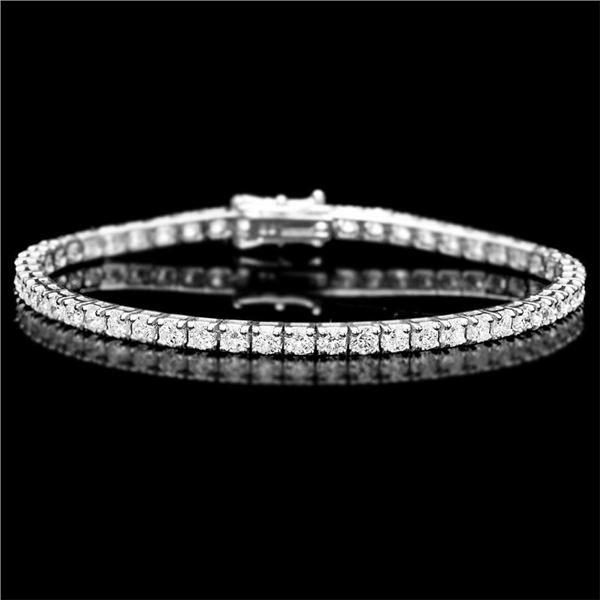 18k White Gold 5.00ct Diamond Bracelet