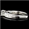 Image 3 : Solid Platinum 0.98ctw Diamond Ring