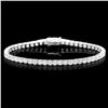 Image 1 : 18k White Gold 8.00ct Diamond Bracelet