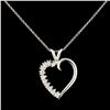 Image 2 : 14K Gold 0.22ctw Diamond Pendant