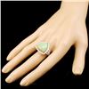 Image 3 : 18K Gold 9.32ct Opal & 1.25ctw Diamond Ring