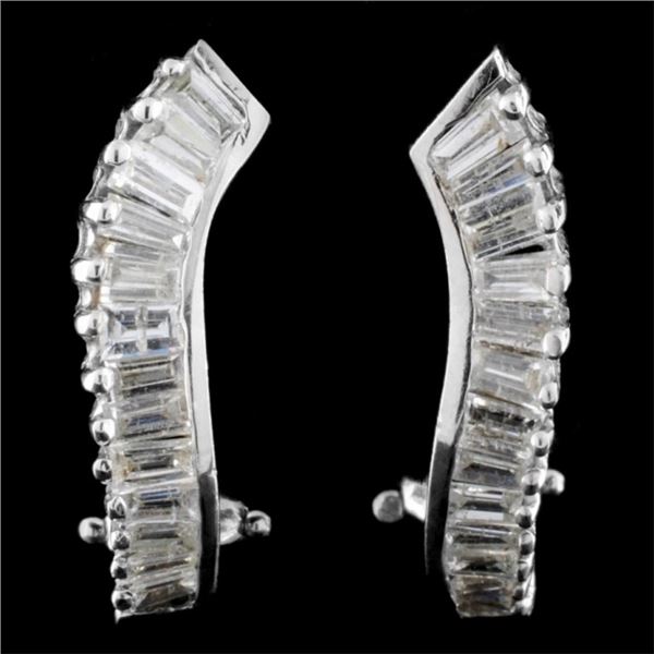 14K Gold 2.30ctw Diamond Earrings