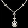 Image 1 : 18K White Gold 2.65ctw Diamond Necklace