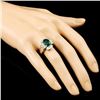 Image 3 : 18K Gold 3.10ct Emerald & 0.86ctw Diamond Ring