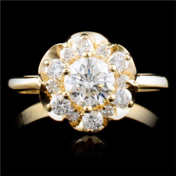 14K Gold 0.84ctw Diamond Ring