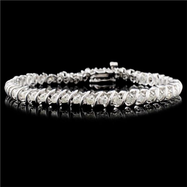 14K Gold 2.00ctw Diamond Bracelet