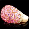 Image 2 : 18K Rose Gold 14.18ct Sapphire & 0.71ctw Diamond R