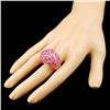 Image 3 : 18K Rose Gold 14.18ct Sapphire & 0.71ctw Diamond R