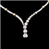 Image 1 : 14K Gold 0.46ctw Diamond Necklace