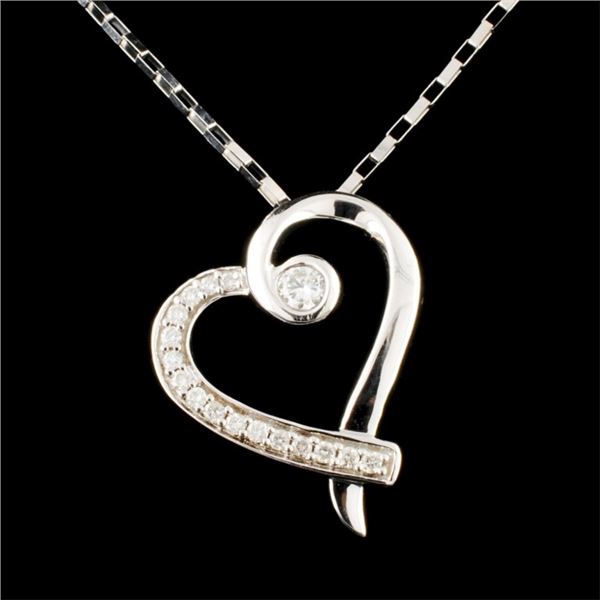 14K Gold 0.43ctw Diamond Pendant