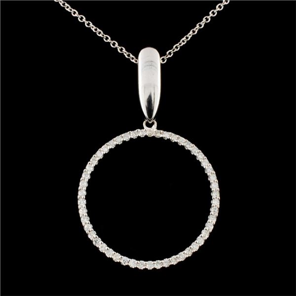 14K Gold 0.37ctw Diamond Pendant