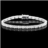 Image 1 : 18k White Gold 9.00ct Diamond Bracelet