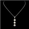 Image 2 : 14K Gold 0.45ctw Diamond Pendant