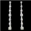 18K White Gold 0.50ctw Diamond Earrings