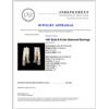 Image 3 : 14K Gold 0.41ctw Diamond Earrings