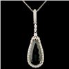 18K Gold 9.16ct Tourmaline & 1.09ctw Diamond Penda