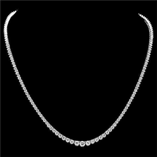 ^18k White Gold 10.00ct Diamond Necklace