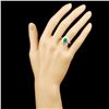 Image 4 : 18K Gold 1.00ct Emerald & 0.72ctw Diamond Ring