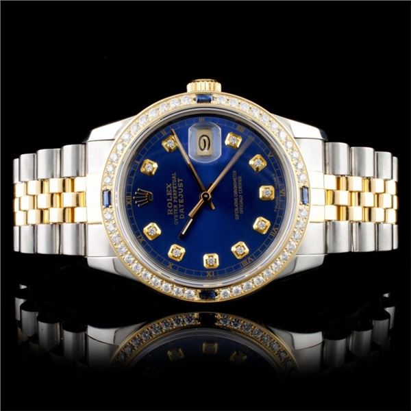 Rolex DateJust 36MM 1.50ct Diamond Wristwatch