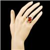 Image 4 : 14K Gold 17.11ct Citrine & 0.65ctw Diamond Ring