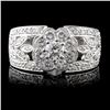 Image 1 : 18K White Gold 1.04ctw Diamond Ring