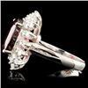 Image 3 : 14K Gold 7.33ct Tourmaline & 0.88ctw Diamond Ring