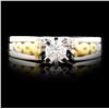 Image 1 : 18K Gold 0.35ctw Diamond Ring