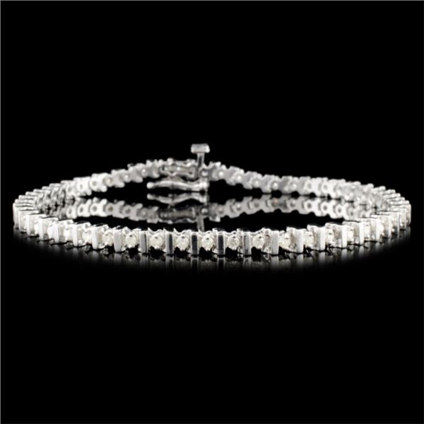 14K Gold 1.00ctw Diamond Bracelet