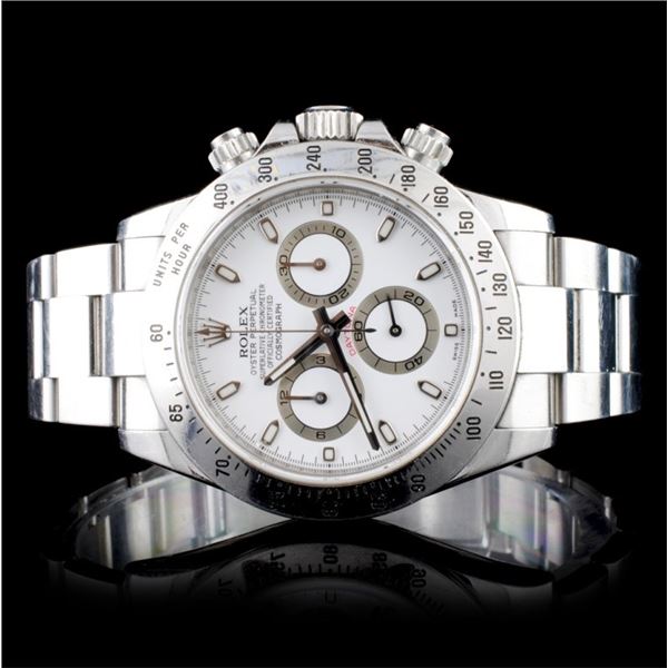 Rolex Daytona Stainless Steel Wristwatch