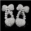 Image 2 : 18K White Gold 1.28ct Diamond Earring