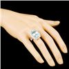 Image 3 : 18K Gold 13.87ct Tourmaline & 1.04ctw Diamond Ring