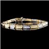 Image 1 : 14K Gold 1.32ctw Diamond Bracelet