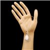 Image 3 : 14K Gold 12.27ct Opal & 1.20ctw Diamond Pendant