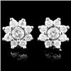 14K Gold 1.24ctw Diamond Earrings