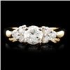 14K Gold 0.98ctw Diamond Ring
