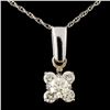 14K Gold 0.52ctw Diamond Pendant