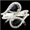 14K Gold 1.63ct Sapphire & 0.60ctw Diamond Ring